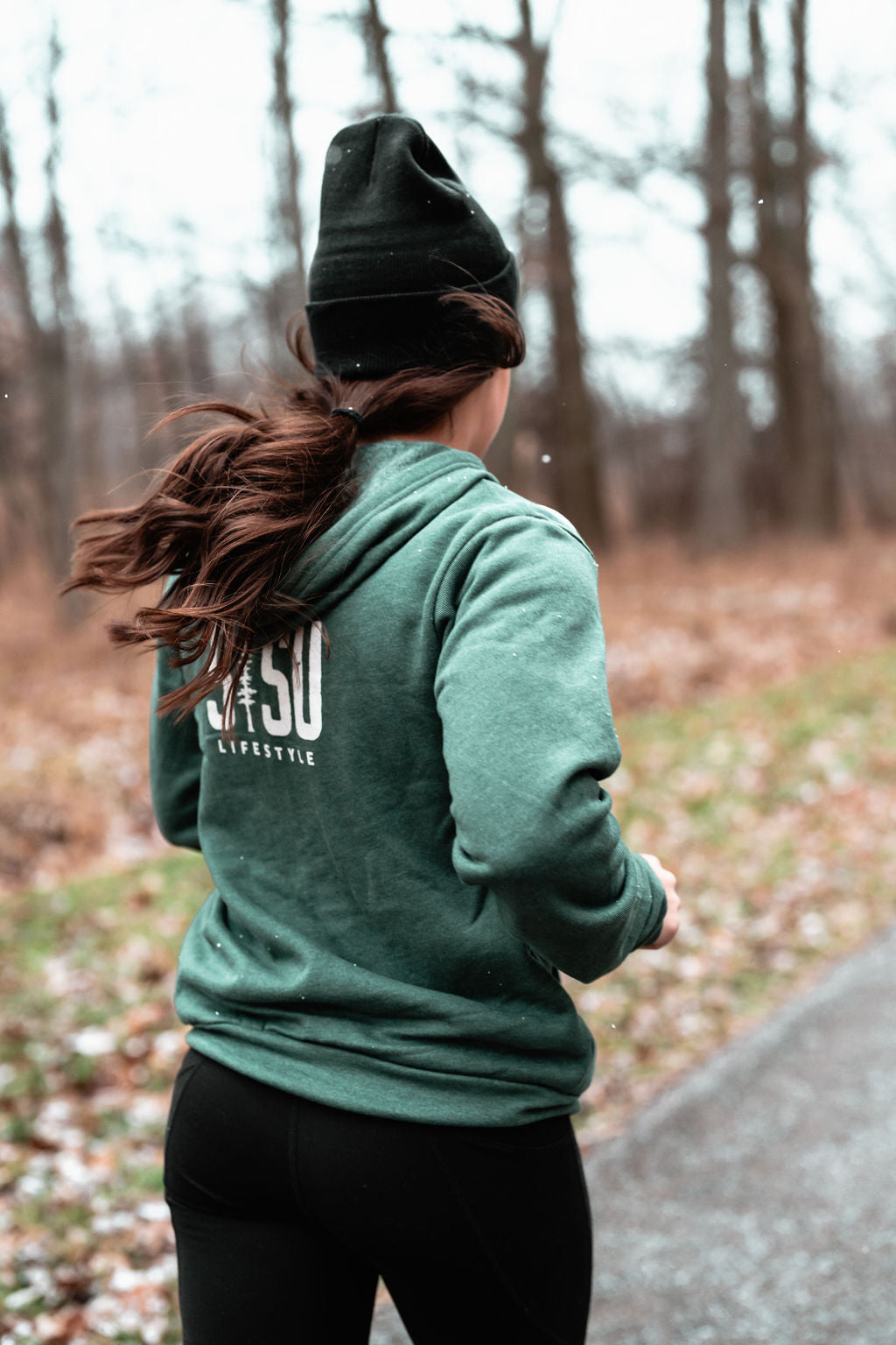 Green Zip Up Hoodie