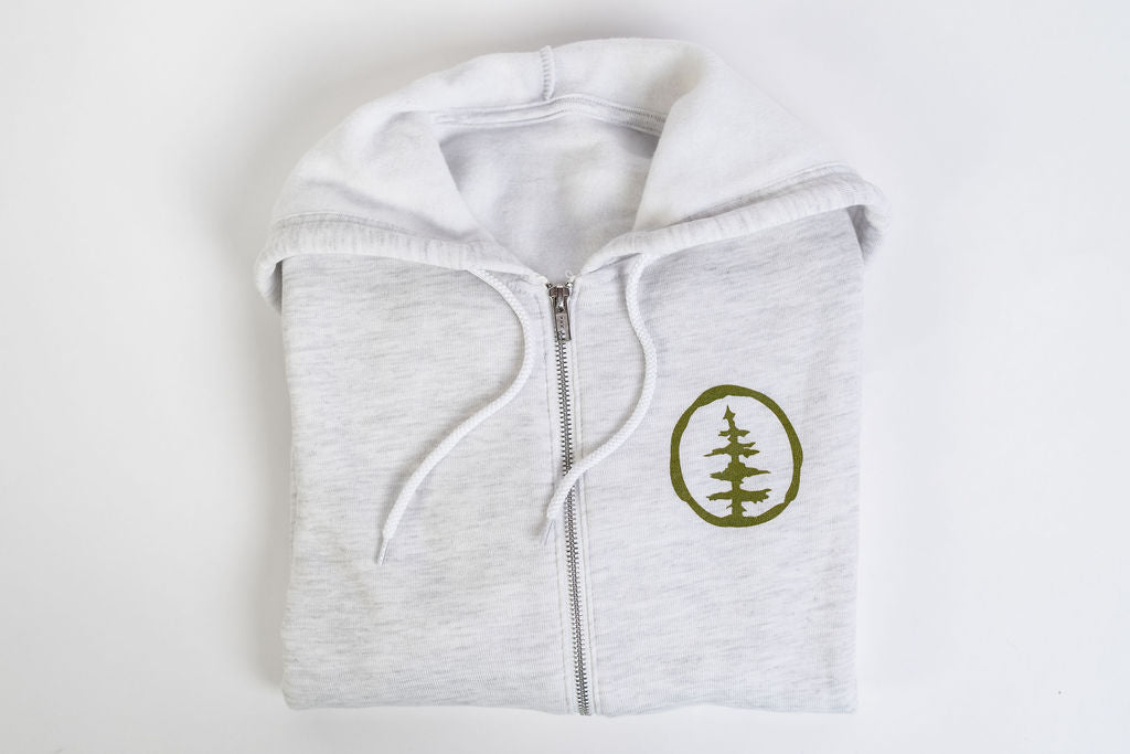 Light Gray Zip Up Hoodie