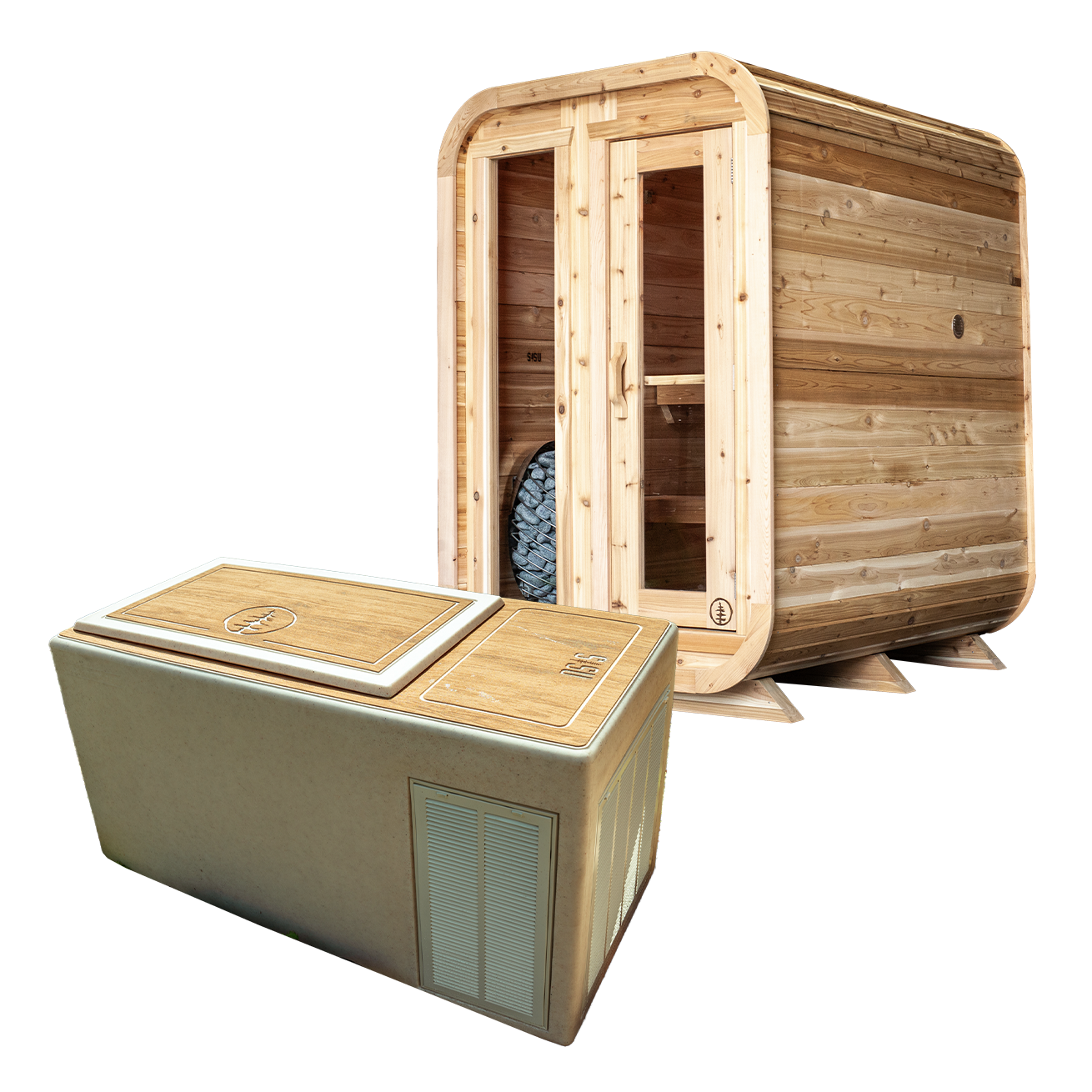Charlie Cabin Sauna + The Drake Cold Plunge Bundle